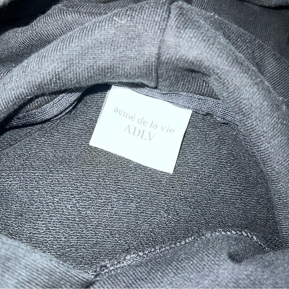 ADLV THREE BOUCLE BEAR HOODIE Black - Picture 4 of 5